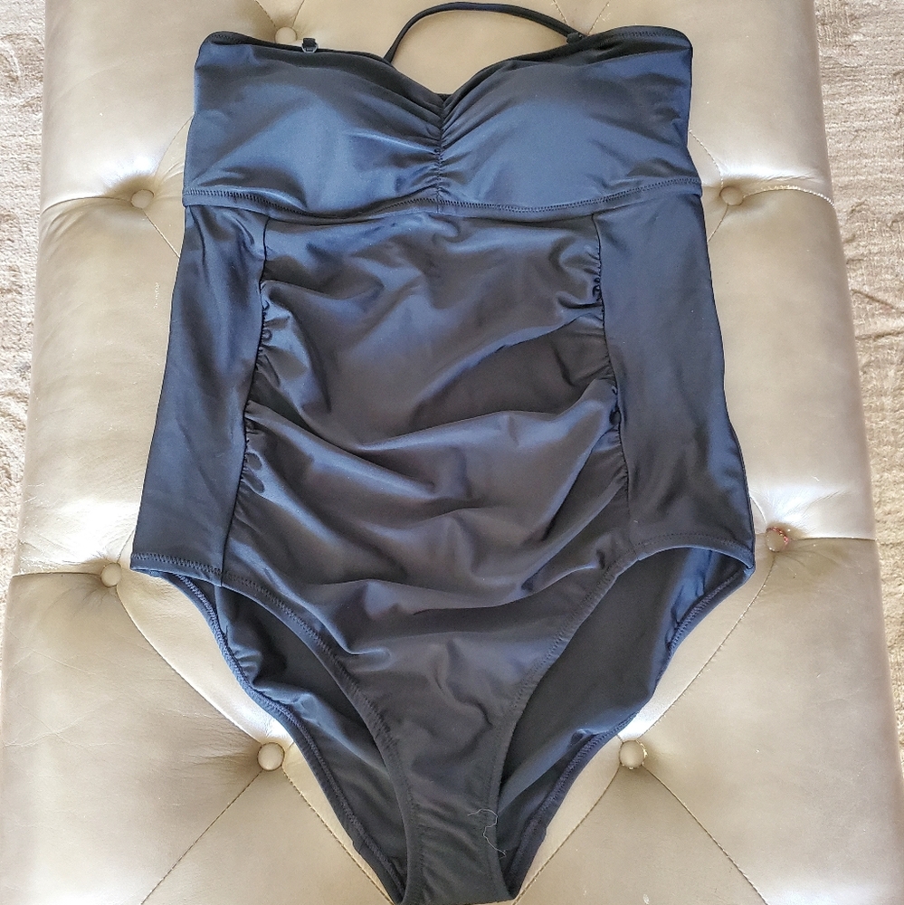 MOTHERHOOD MATERNITY Womens "Bounce Back" Post Pregnancy Bathing Suit Size L